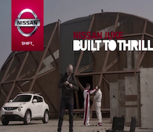 Nissan Juke:<BR />Built To Thrill<BR /><BR />sound recordist<BR />Sound Design<BR />ORIGINAL Music<BR />Dubbing Mix